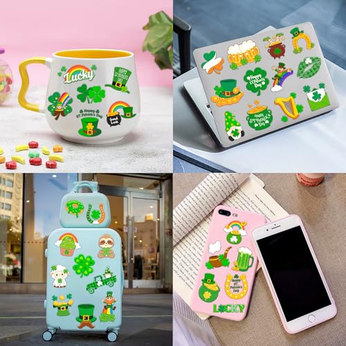 96 PCS St Patrick's Day Shamrock Temporary Tattoos for Kids