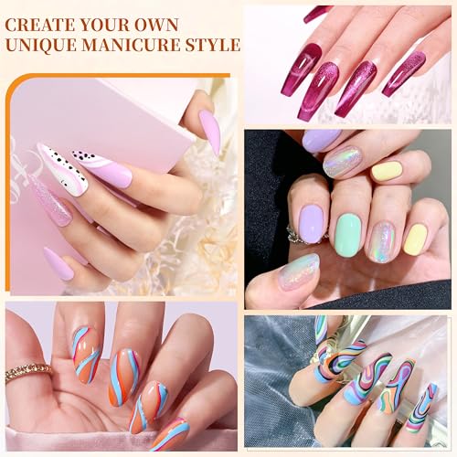 36 Colors Gel Nail Polish Kit with UV Lamp and Electric Nail Drill