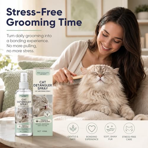 Cat Detangler Spray for Matted Hair, 100ml