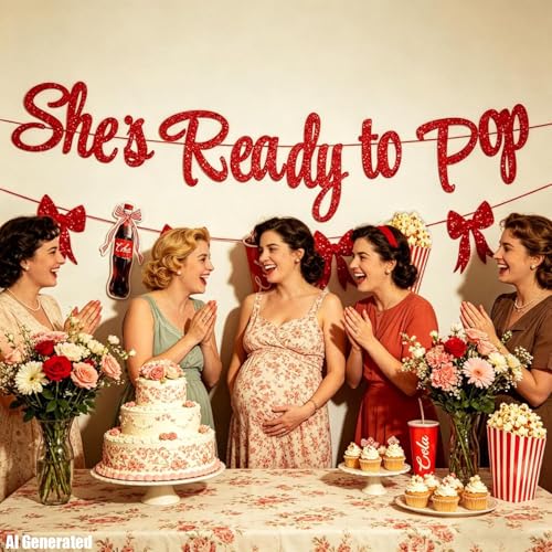 She's Ready to Pop Banner - Retro Soda Shower Decor