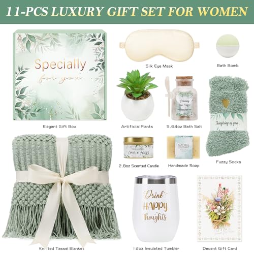 Self Care Gifts Spa Gifts for Women, Birthday Gifts Get Well Soon Gifts for Women Care Package, Sympathy Gift Baskets, Thinking of You Valentine's Day Gifts for Her Wife Girlfriend Mom Sister Friend