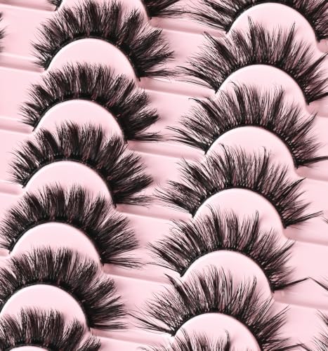 Wispy Cat Eye False Lashes - Natural Mink Demi Lash Strip