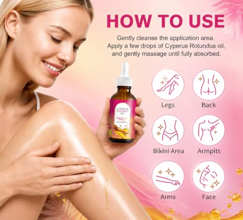 Cyperus Rotundus Oil for Hair Removal & Skin Moisturizing