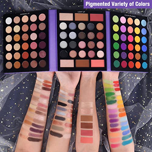 UCANBE 86 Color Eyeshadow Palette with 15 Brushes Makeup Set