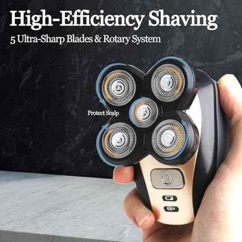 3-Pack Pro 5 Replacement Blade Refills for Freebirds Bald Head Shavers, Shaver Replacement Head for a Close and Smooth Shaving Experience