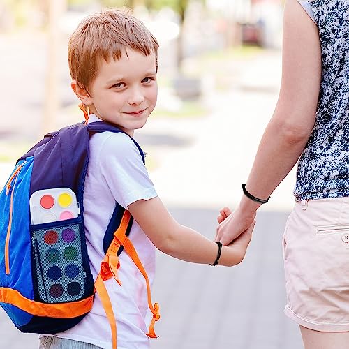 SmileBelle First Day of School Bracelet for Mom and Son, Black First Day of Kindergarten Dinosaur Bracelets 1st Day of Preschool Heart Jewelry Mother Son Daughter Bracelet as Back to School Gifts