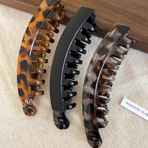 Banana Hair Clips for Women - 4 Pack Claw Clips