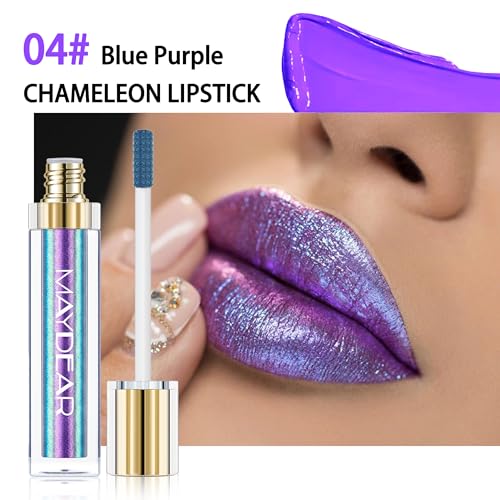 Maydear Chameleon Lipstick – Multichrome Metallic Lip Gloss