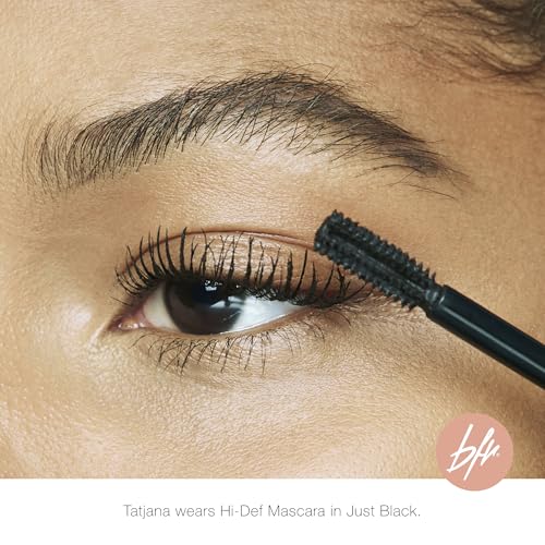 Beauty for Real Hi-Def Mascara, Just Black - Set of 2 - Defining & Volumizing Lash Definer - Humidity & Smudge Proof - Micro Brush Ensures Versatile Application - 1.5 oz