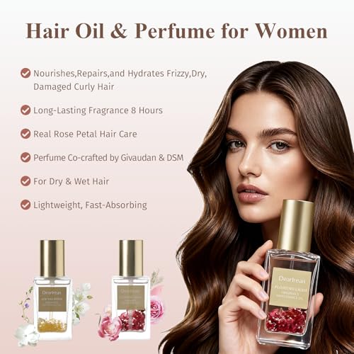 Dear Irean Rose Hair Oil - Argan & Jojoba, 1.35oz