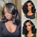 13x6 HD Lace Front Bob Wig 12 Inch Body Wave Human Hair