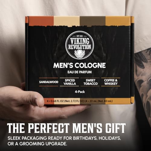 Viking Revolution Men's Cologne Sampler Set - 4 Pack Travel Size