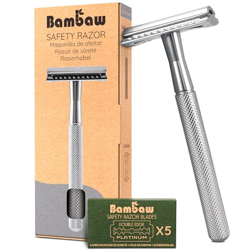 Bambaw Double Edge Safety Razor for Men & Women, Eco-Friendly