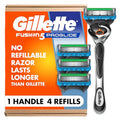 Gillette Fusion ProGlide Men's Razor + 4 Blade Refills