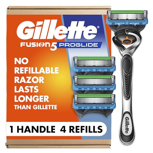 Gillette Fusion ProGlide Men's Razor + 4 Blade Refills