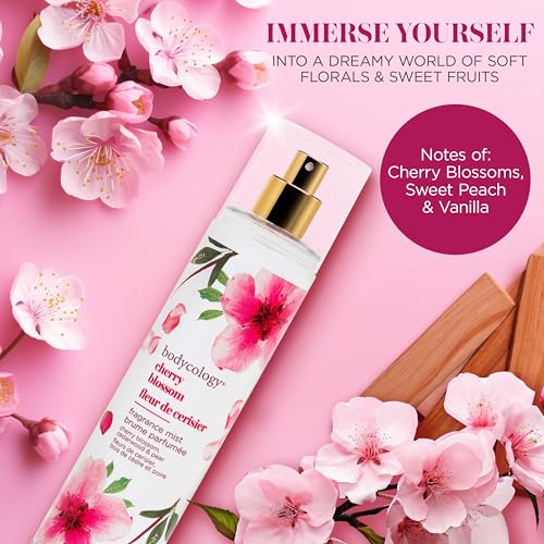 Bodycology Cherry Blossom Fragrance Mist - 8 fl oz