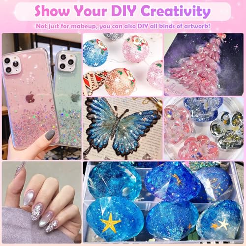 Flasoo 10 Color Body Glitter Gel Kit - Face Sparkle for Festivals