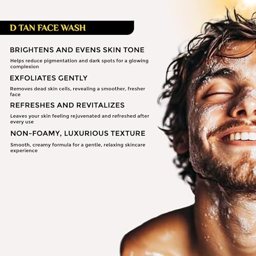 Belitaas Luxury D Tan Face Wash with Kojic Acid, AHA, BHA & PHA - 100 ml