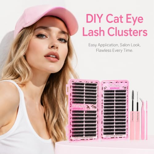 60D Lash Clusters DIY Eyelash Extensions Kit - 332Pcs Fluffy