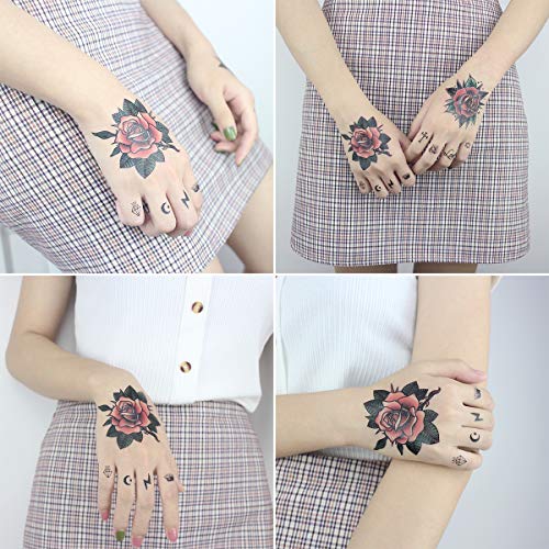 Temporary Tattoo Stickers - 9 Sheets Waterproof Designs