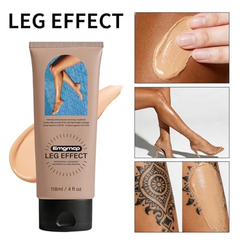 Waterproof Leg Makeup with SPF 30 - Medium Coverage Body Concealer
