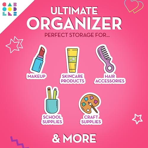 Caboodles On-The-Go Girl Makeup Organizer Box with Mirror