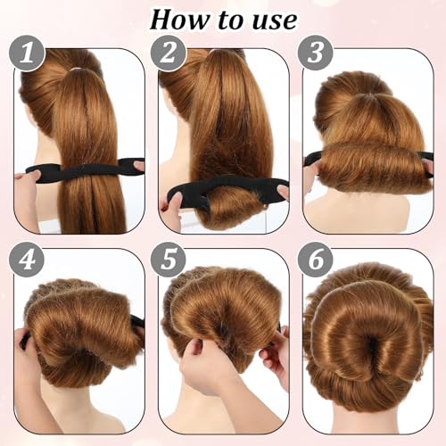 9 Pcs Hair Bun Maker Sponge Set - Easy Updo Styling Tool