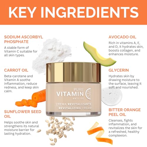Noche Y Dia Cleanser and Moisturizing Vit C Bundle - Vitamin C Cleansing Water & Vitamin C Face Cream