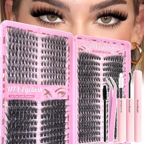 Lash Clusters Kit 9-16mm D Curl 560 Pcs with Bond & Seal