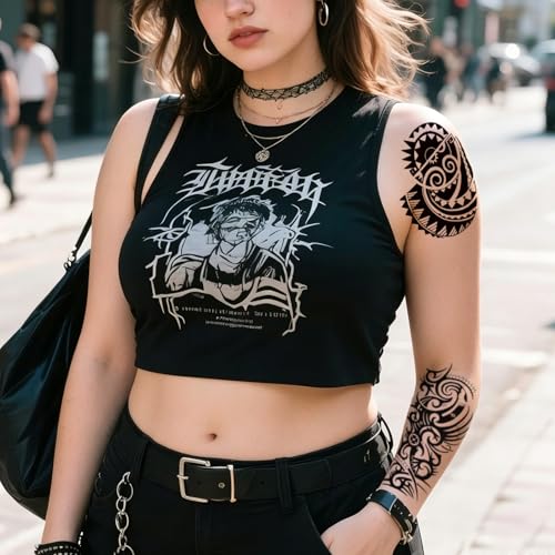 Temporary Sleeve Tattoos - 8 Full & Half Arm Tribal Designs