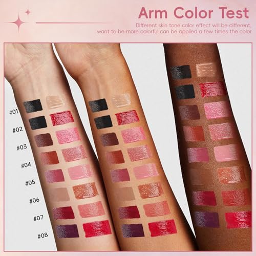 HOSAILY 2-in-1 Lip Liner & Gloss Duo - Gothic Ice