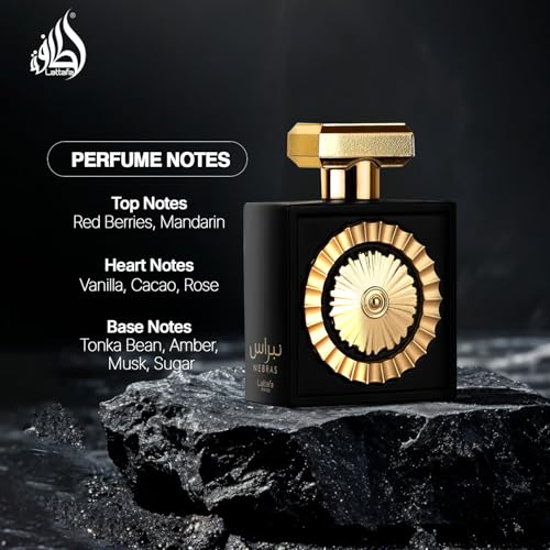 Lattafa Nebras Eau de Parfum Spray for Men & Women, 3.4 oz