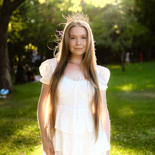 Gold Princess Tiara Crown for Women