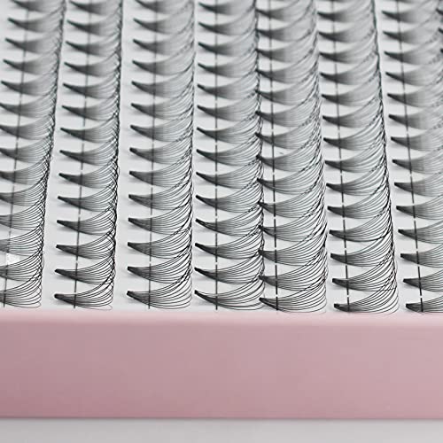 Bodermincer Lashes 10D D Curl 300pcs Large Pack Premade Russian Volume Fans Mink Eyelashes Lash Pre made Eyelash Extensions Supplies (17mm)