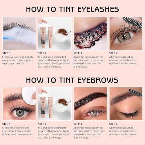 Libeauty Eyelash & Eyebrow Black Color Kit – Lash Tint