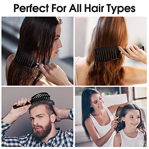 Curved Vented Hair Brush for Blow Drying & Detangling