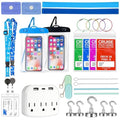 Cruise Essentials Kit 22-Pc Set with Power Strip & Magnetic Hooks