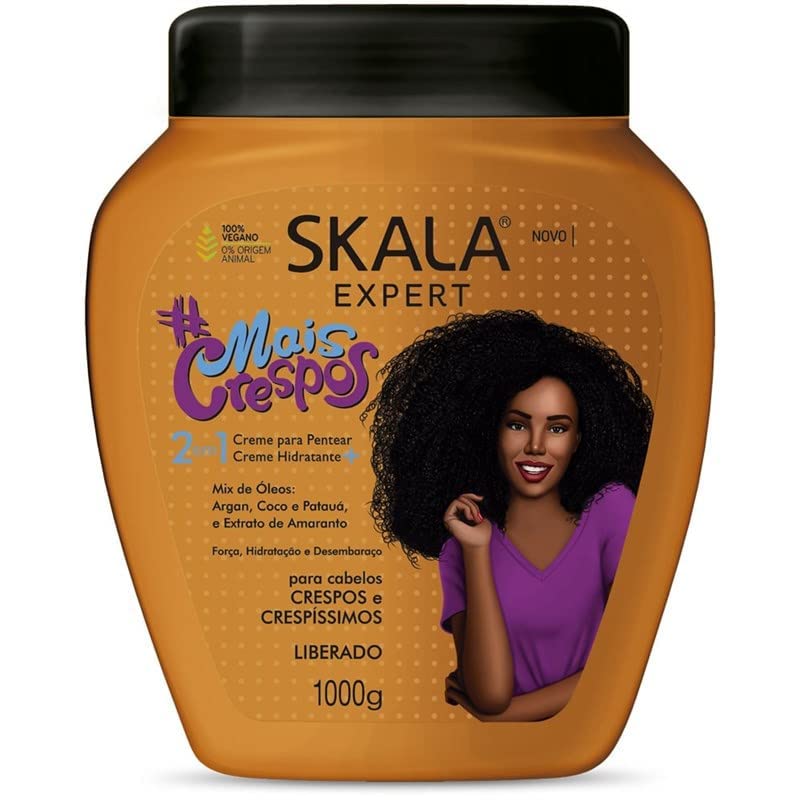 Skala - Expert - Creme de Tratamento 2 em 1 Mais Crespos 1 Kg - (More Curls 2 in 1 Treatment Cream Net 33.81 Oz)