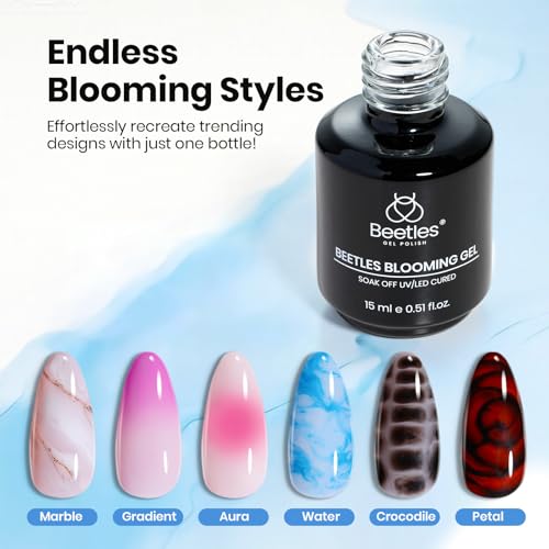 Beetles Blooming Gel 15ml UV LED Nail Polish - Aura Effect