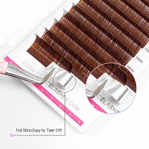 TDANCE Colorful Lash Extensions Mixed 8-15mm D Curl Tray