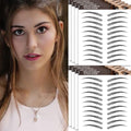 Eyebrow Tattoo 88 Pairs,4D Tattoo Eyebrow,Popular Black Fake Eyebrows,Realistic Eyebrow Transfers Sticker,Suitable Sizes,Waterproof and Long-Lasting 3-5 Days