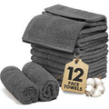 100% Cotton Face Towels Pack of 12 – 12x12 inch