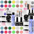 Morovan Monomer Acrylic Nail Liquid with Powder Kit Glitter Acrylic Powders Set for Nail Art Decoration Extension DIY at Home