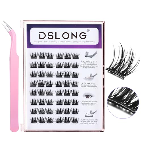 Self Adhesive Cluster Lashes - DIY Eyelash Extensions with Tweezers