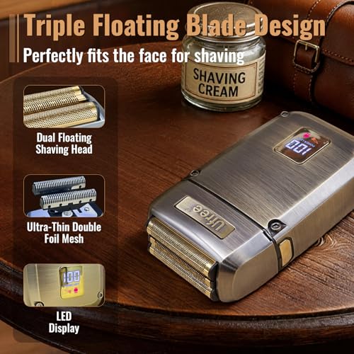 Ufree 3-in-1 Hair Clipper & Beard Trimmer Kit with T-Blade