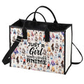 LEVLO Anime Fans Makeup Bag - Lover Gift Cosmetic Bag for Women, Cartoon Makeup Bag (Loves Anime LT)