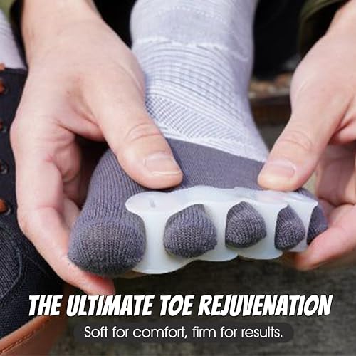 Firm Toe Spacers for Bunion Relief & Foot Alignment - Supports Foot Health