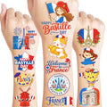 96 French Temporary Tattoos - Eiffel Tower & Paris Designs