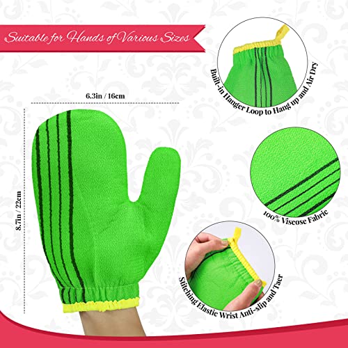 Korean Exfoliating Mitt Set 3-Pack | Body Scrub Gloves