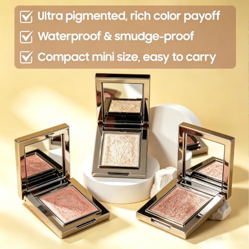 Shimmer Eyeshadow Palette – Chrome Diamond Sparkle, Long-Lasting